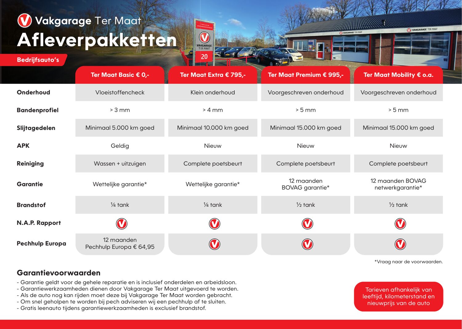 VG Ter Maat - Afleverpakketten_2026_bedrijfsautos